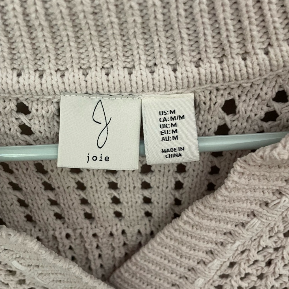 Joie Cream V-Neck Knit Sweater - Picture 2 of 6
